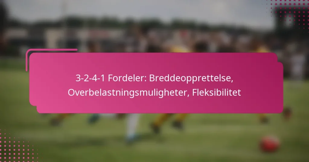 3-2-4-1 Fordeler: Breddeopprettelse, Overbelastningsmuligheter, Fleksibilitet