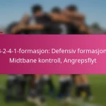 3-2-4-1-formasjon: Defensiv formasjon, Midtbane kontroll, Angrepsflyt