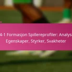 3-2-4-1 Formasjon Spillereprofiler: Analyse av Egenskaper, Styrker, Svakheter