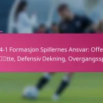 3-2-4-1 Formasjon Spillernes Ansvar: Offensiv Støtte, Defensiv Dekning, Overgangsspill