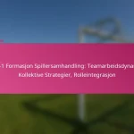 3-2-4-1 Formasjon Spillersamhandling: Teamarbeidsdynamikk, Kollektive Strategier, Rolleintegrasjon