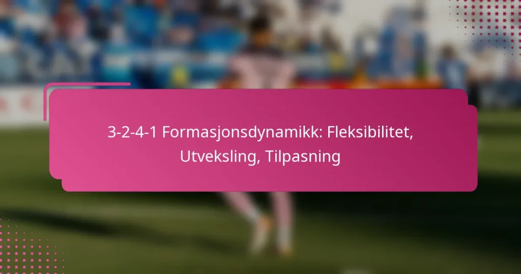 3-2-4-1 Formasjonsdynamikk: Fleksibilitet, Utveksling, Tilpasning