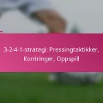 3-2-4-1-strategi: Pressingtaktikker, Kontringer, Oppspill