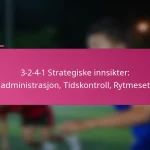 3-2-4-1 Strategiske innsikter: Spilladministrasjon, Tidskontroll, Rytmesetting