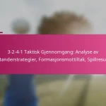 3-2-4-1 Taktisk Gjennomgang: Analyse av motstanderstrategier, Formasjonsmottiltak, Spillresultater