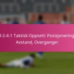 3-2-4-1 Taktisk Oppsett: Posisjonering, Avstand, Overganger