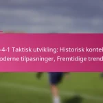 3-2-4-1 Taktisk utvikling: Historisk kontekst, Moderne tilpasninger, Fremtidige trender