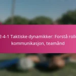 3-2-4-1 Taktiske dynamikker: Forstå roller, kommunikasjon, teamånd