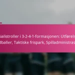 Spesialistroller i 3-2-4-1-formasjonen: Utførelse av dødballer, Taktiske frispark, Spilladministrasjon